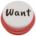 Red button labeled 'want'